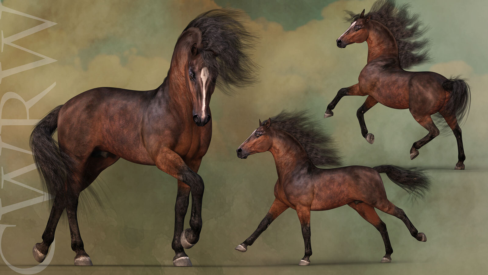 CWRW HW Horse Pose Pack 2 by N/A