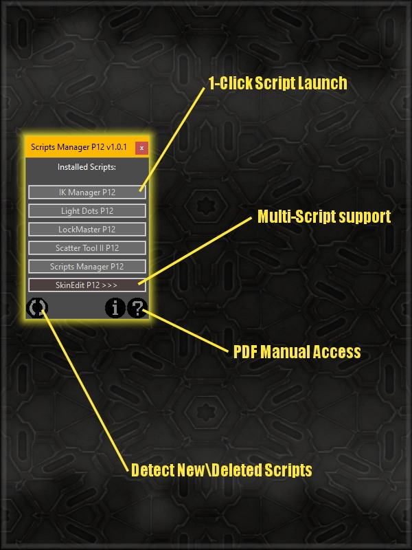 Script Manager for Poser 12 by N/A