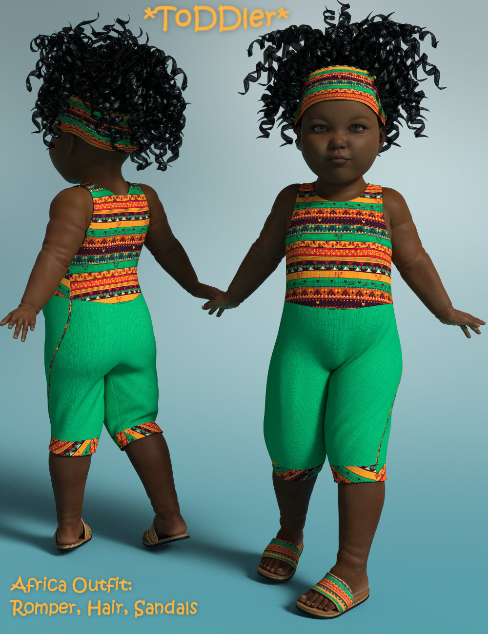 Toddler - Africa Outfit G8F by N/A