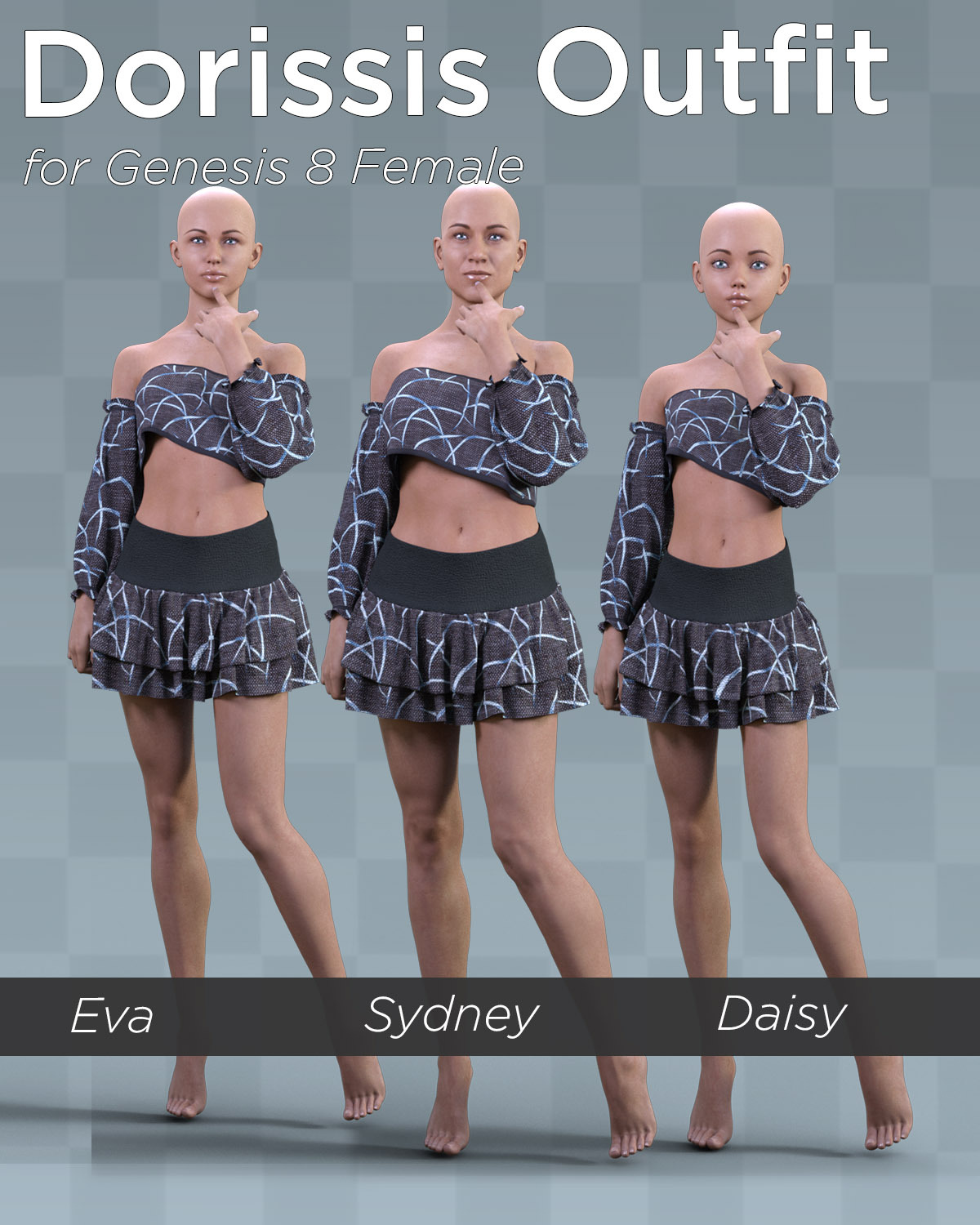 dForce Dorissis Outfit for G8F by N/A