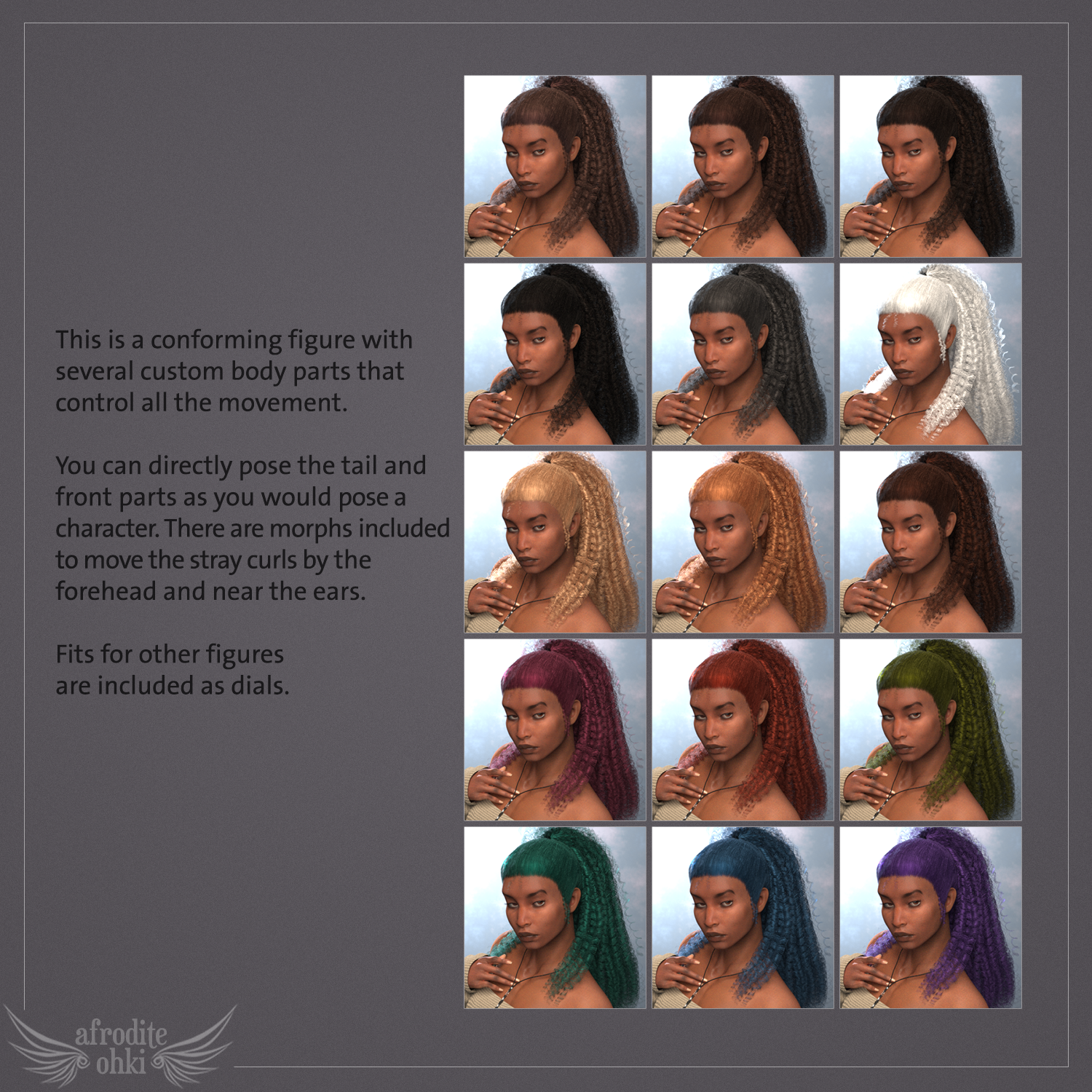 Anabel Hair for La Femme and more by N/A
