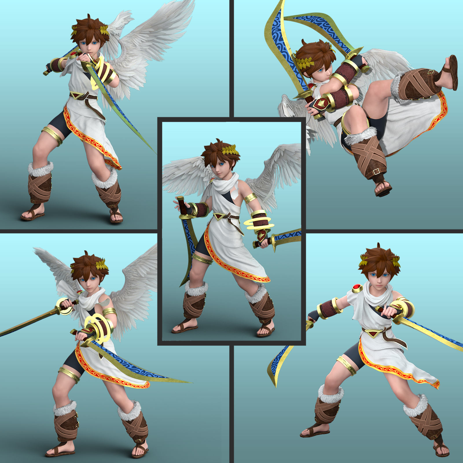 Fantasy Anime Poses X _ Daggers poses for G8F G8M by N/A