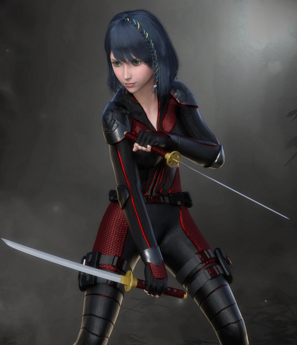 Fantasy Anime Poses X _ Daggers poses for G8F G8M by N/A