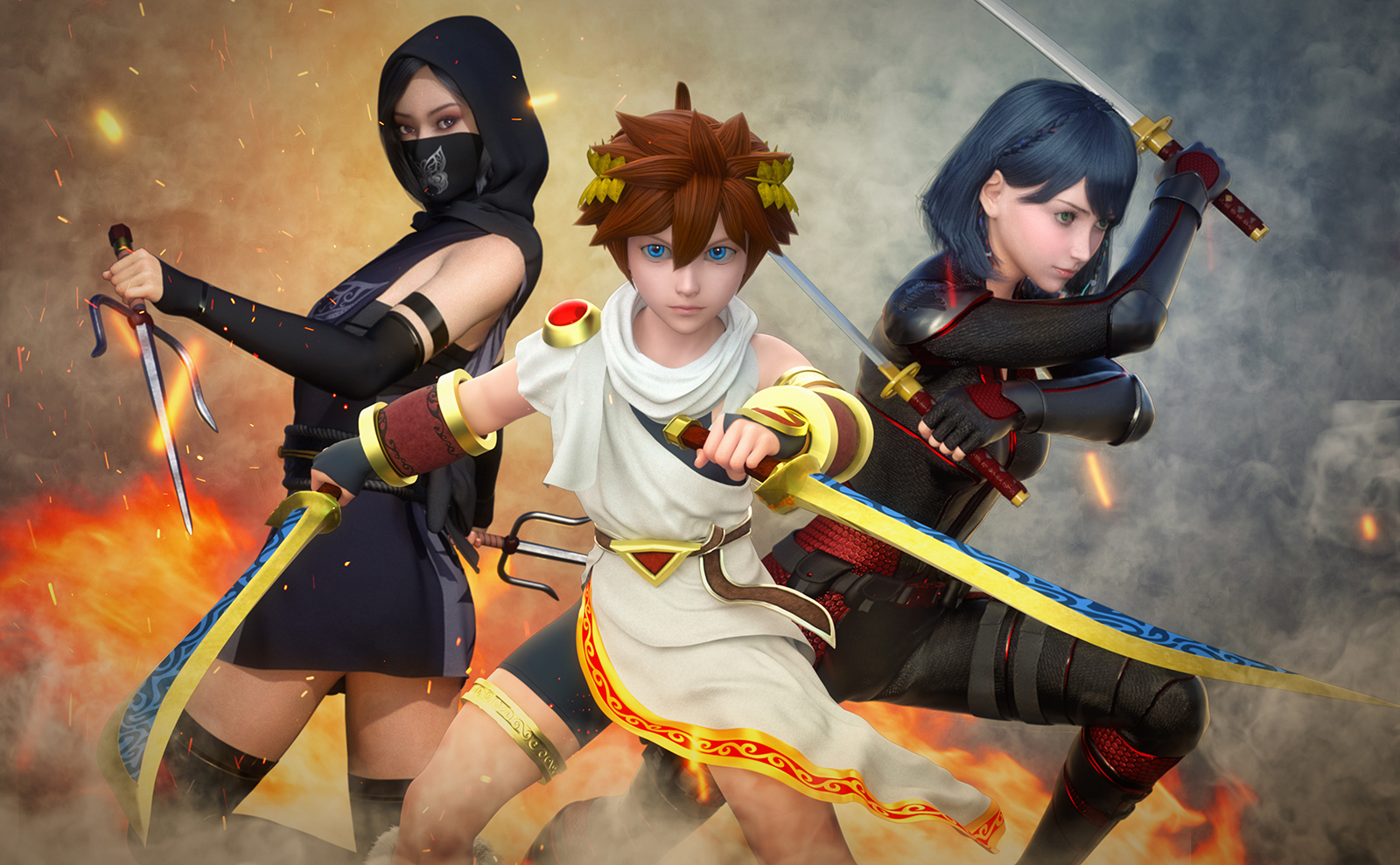 Fantasy Anime Poses X _ Daggers poses for G8F G8M by N/A