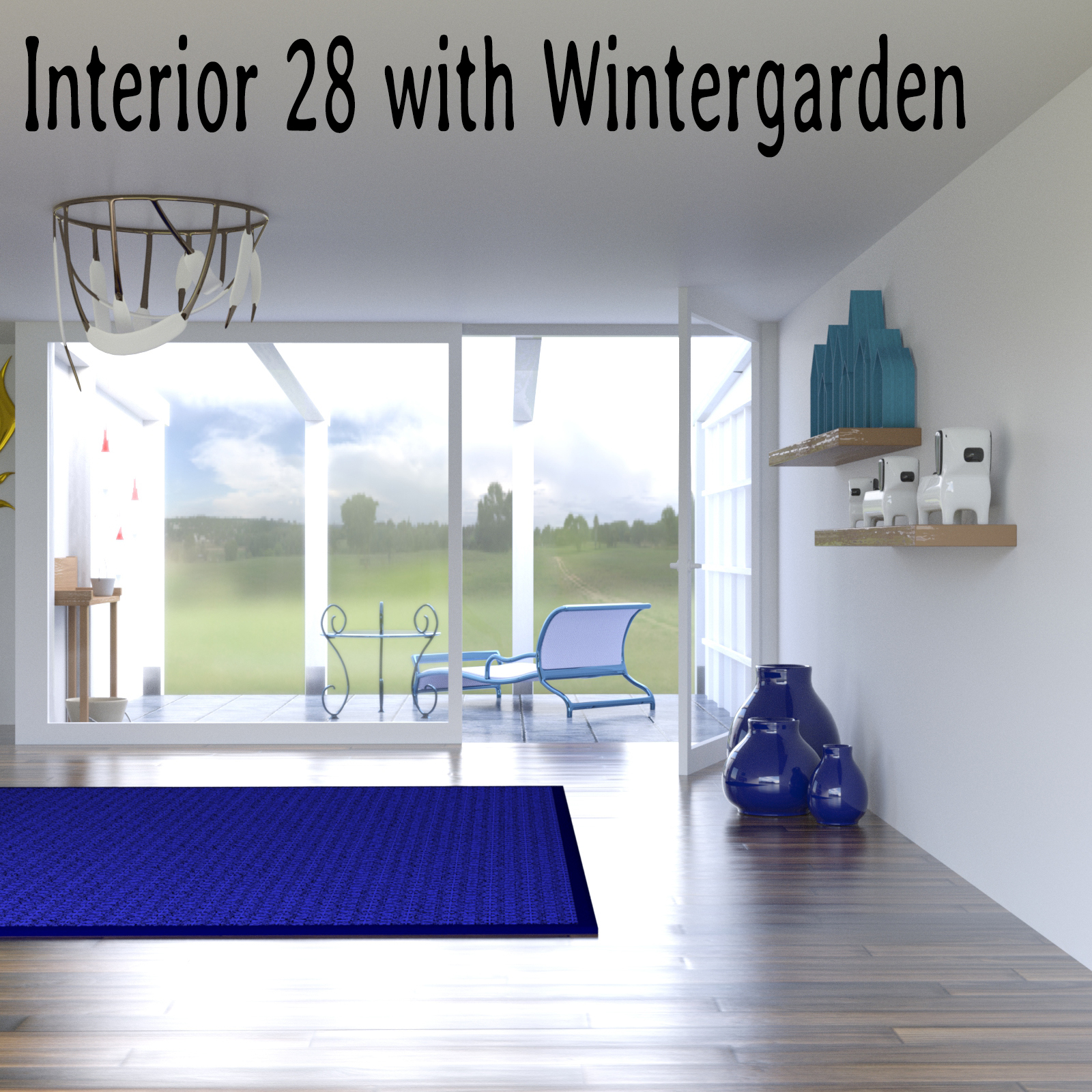Interior 28 with Wintergarden for DAZ Studio by N/A