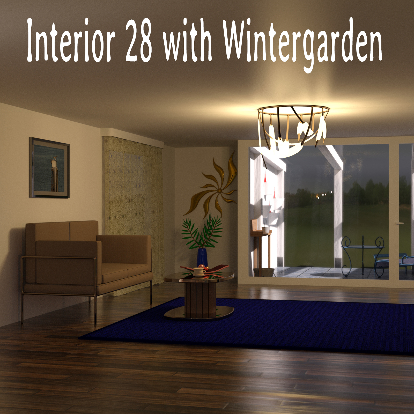 Interior 28 with Wintergarden for DAZ Studio by N/A