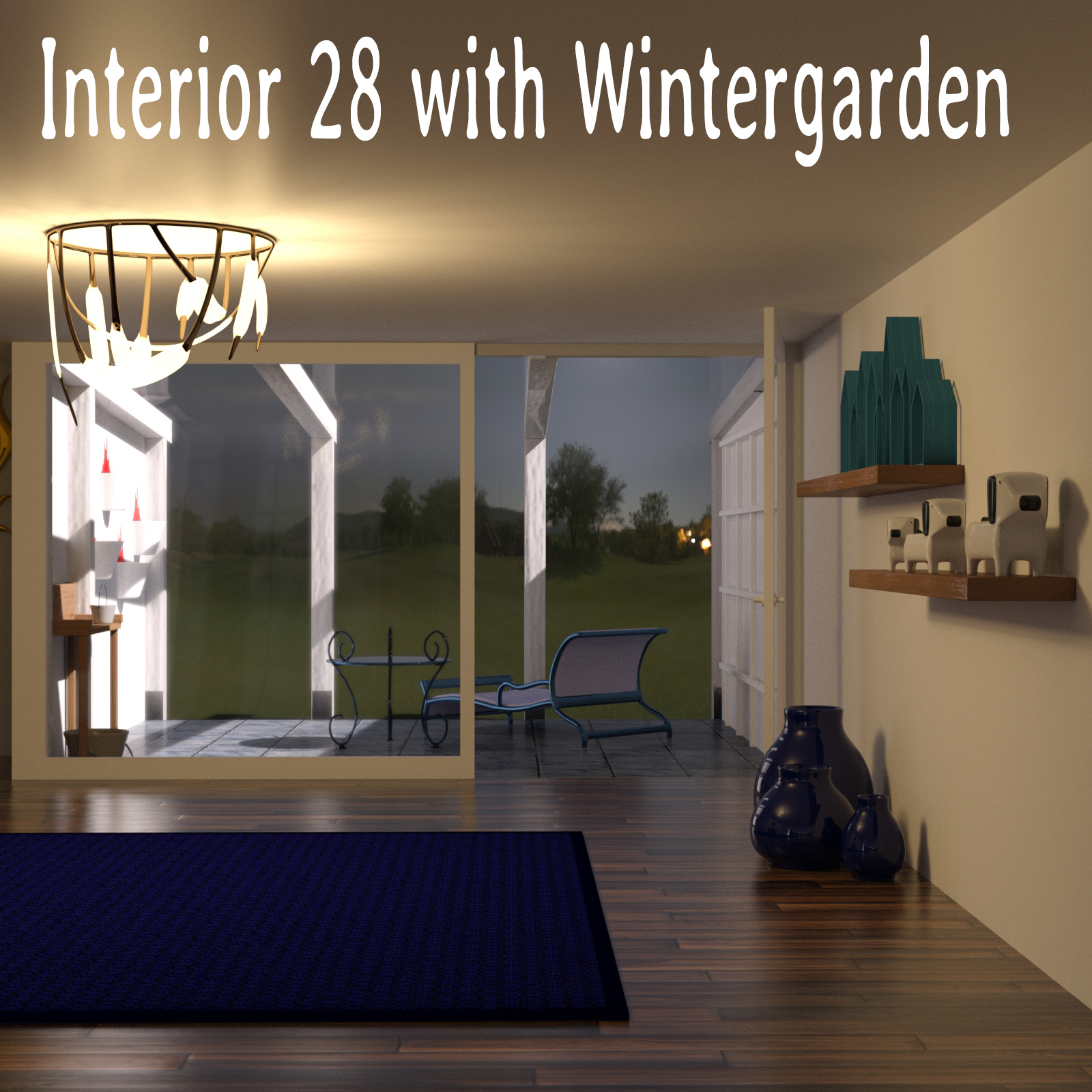 Interior 28 with Wintergarden for DAZ Studio by N/A