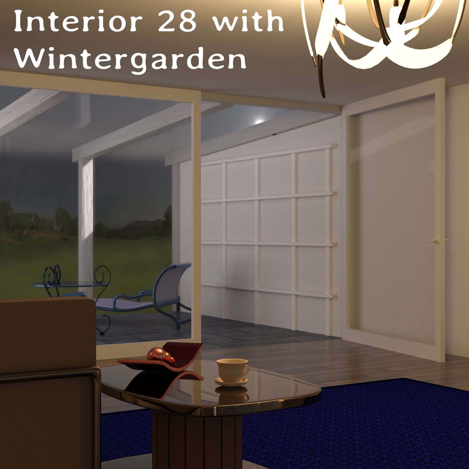 Interior 28 with Wintergarden for DAZ Studio by N/A