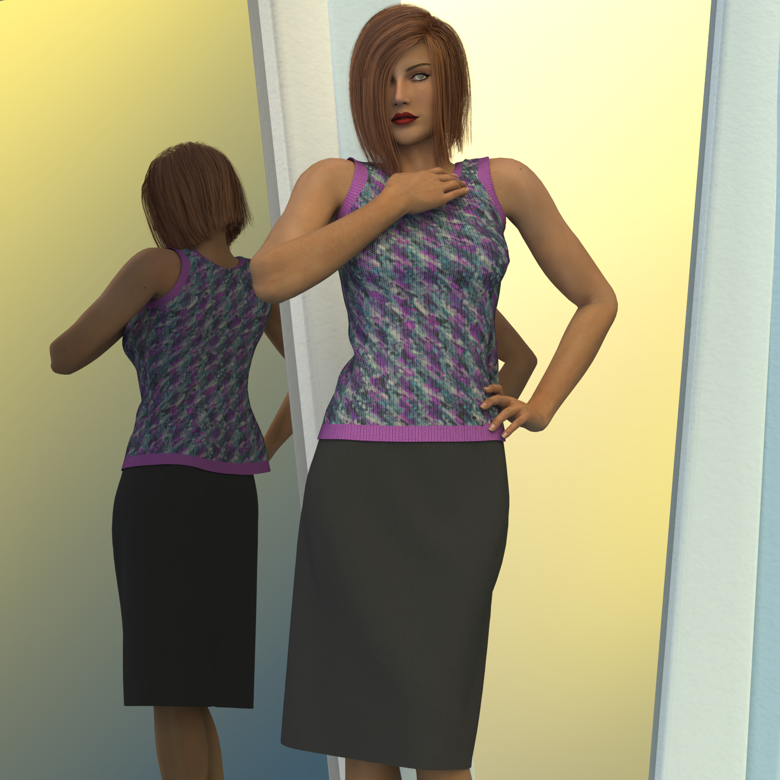Dynamic Skirt Set for Dawn and La Femme by N/A