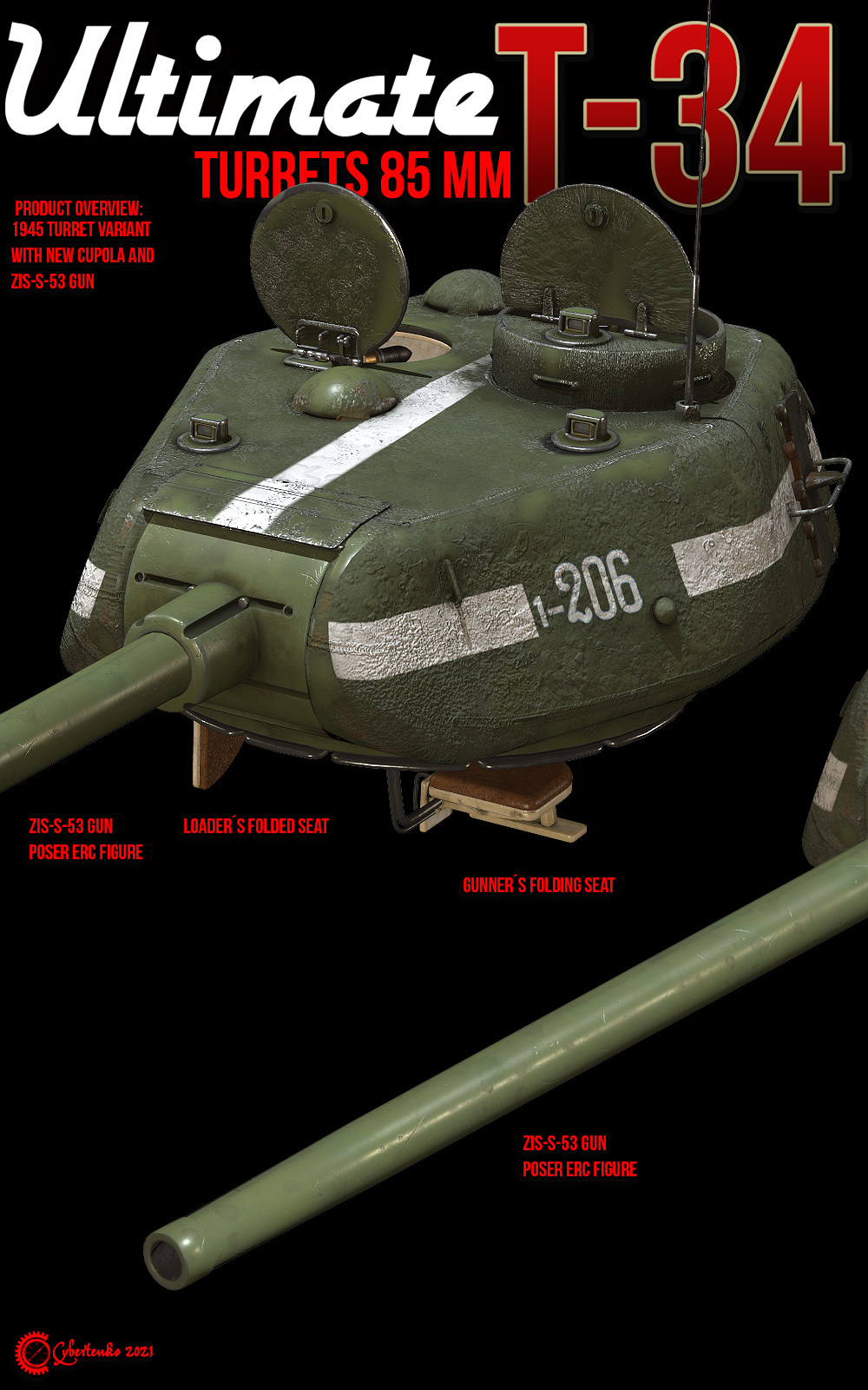 Ultimate T-34: Turrets 85 mm by N/A