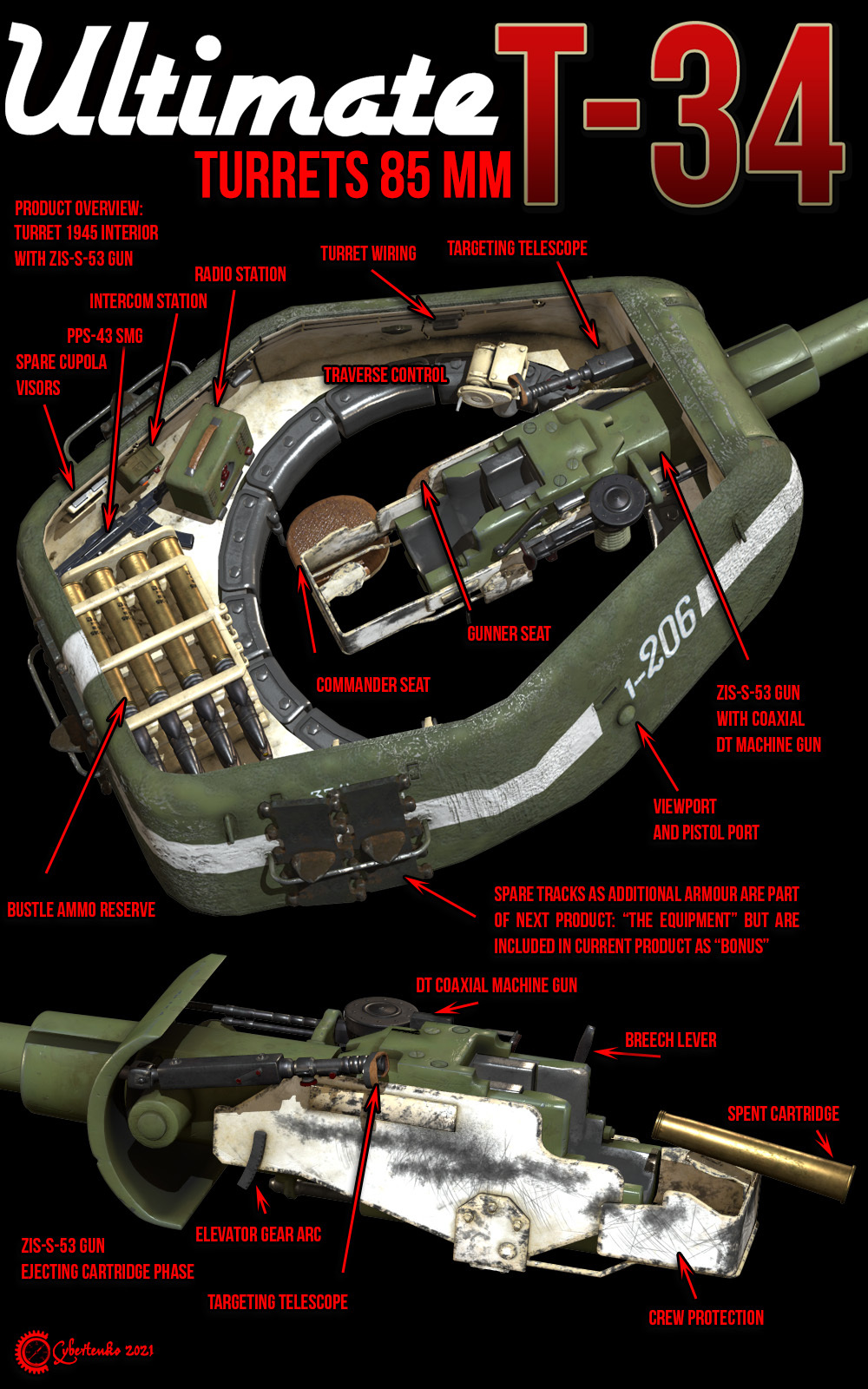 Ultimate T-34: Turrets 85 mm by N/A