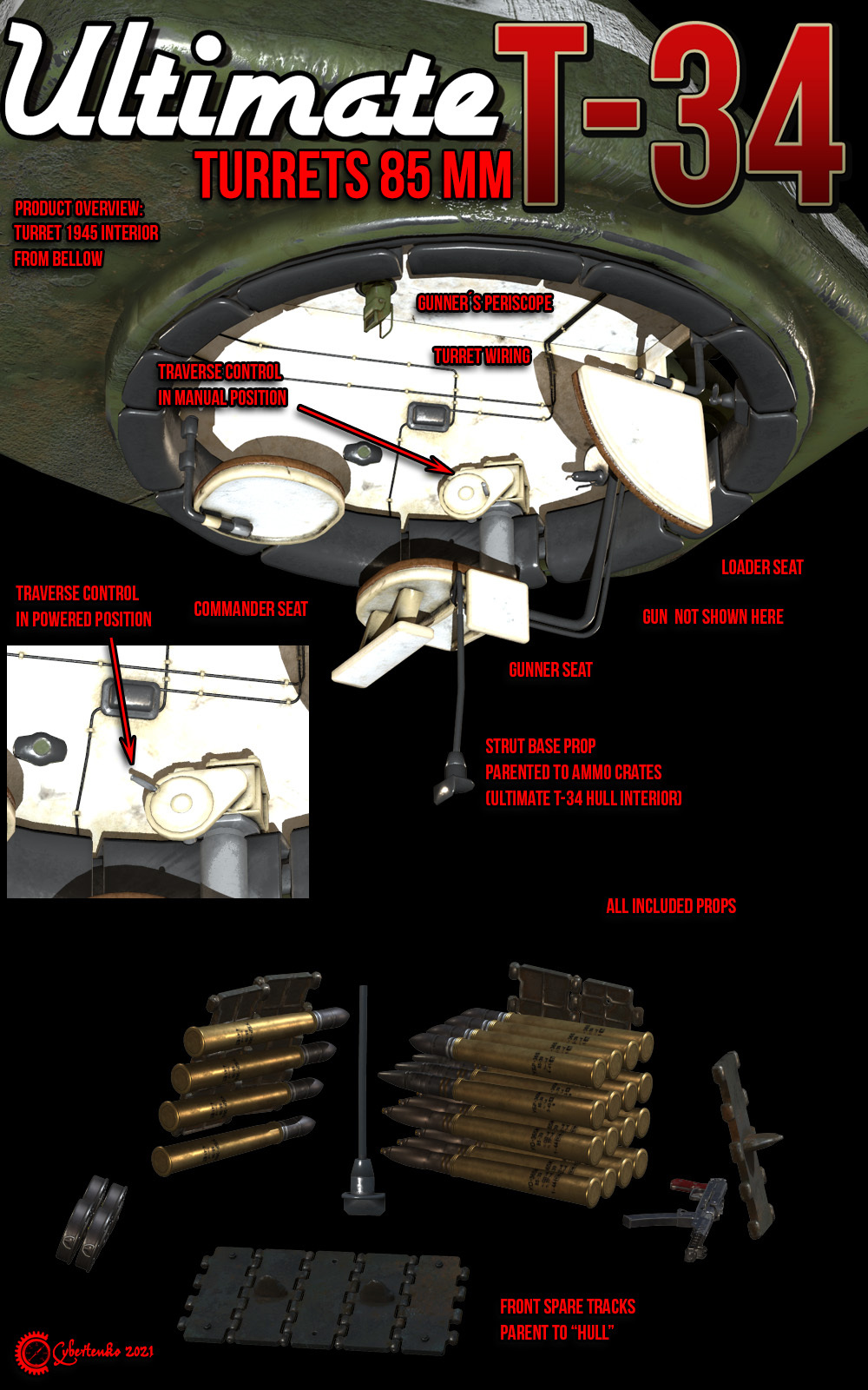 Ultimate T-34: Turrets 85 mm by N/A