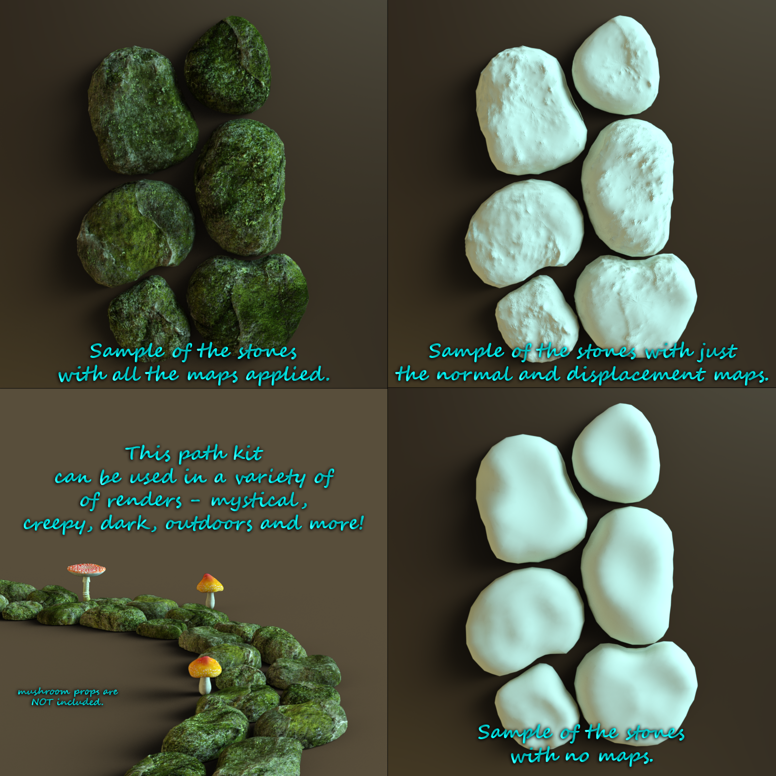 Mossy Stone Path Kit by N/A