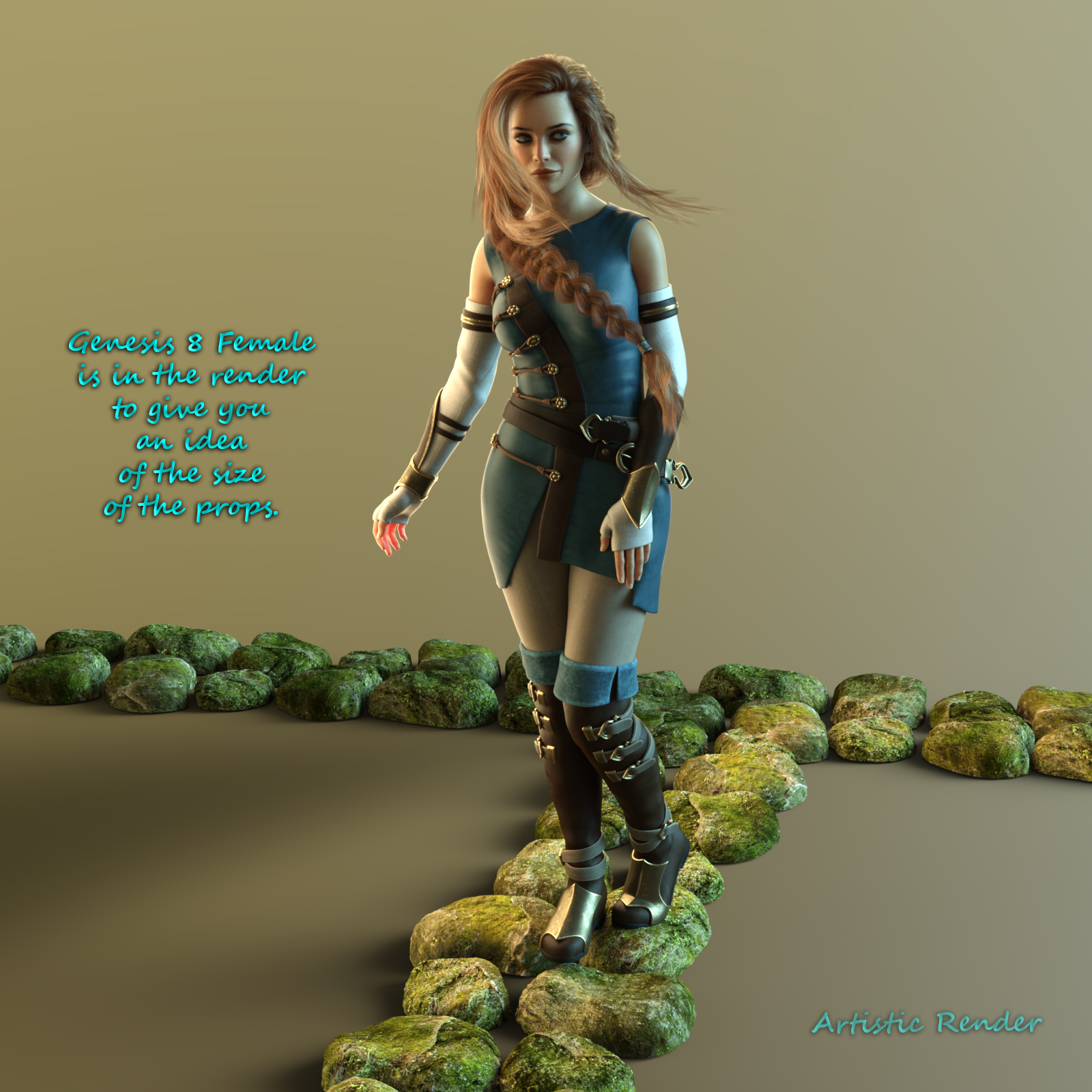 Mossy Stone Path Kit by N/A