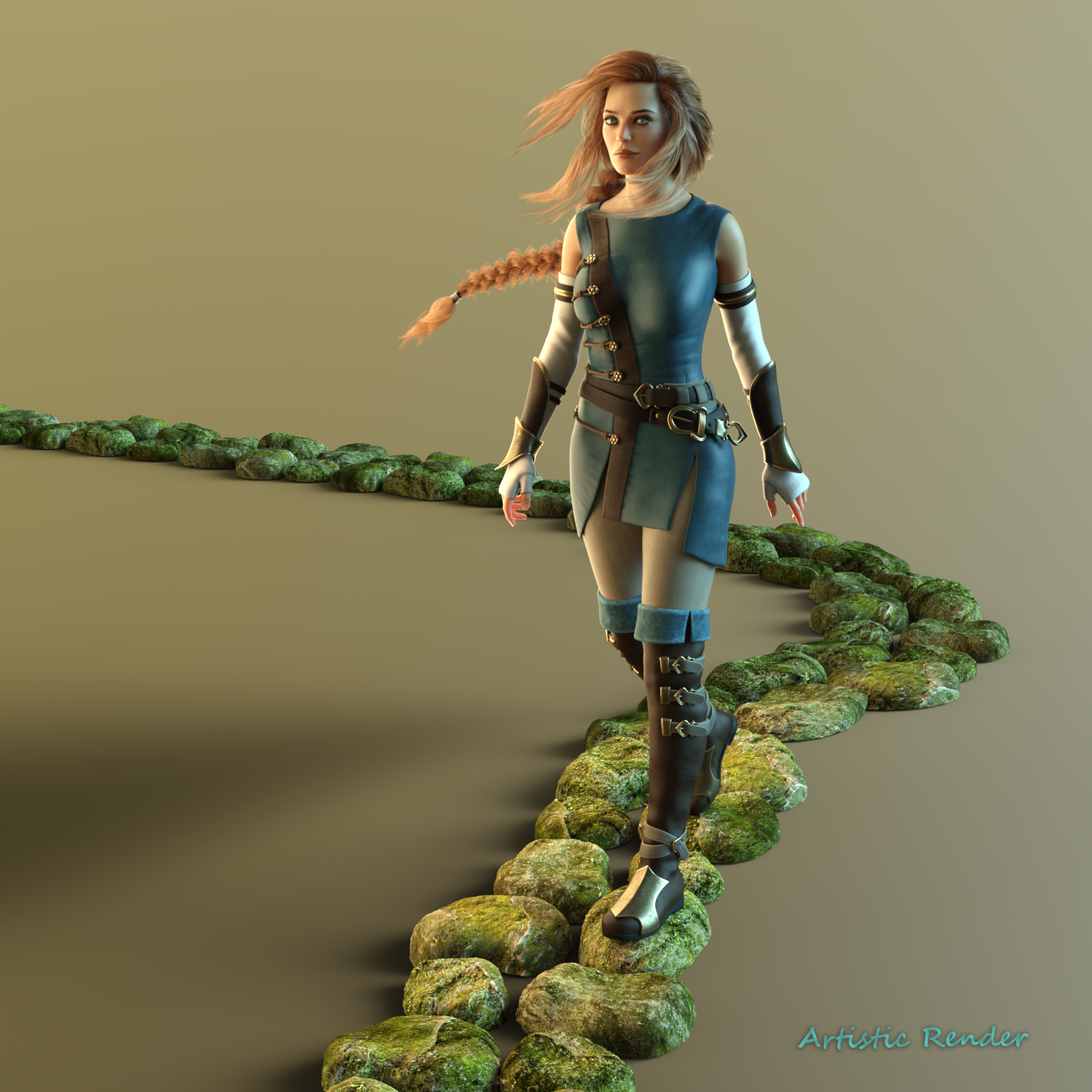 Mossy Stone Path Kit by N/A