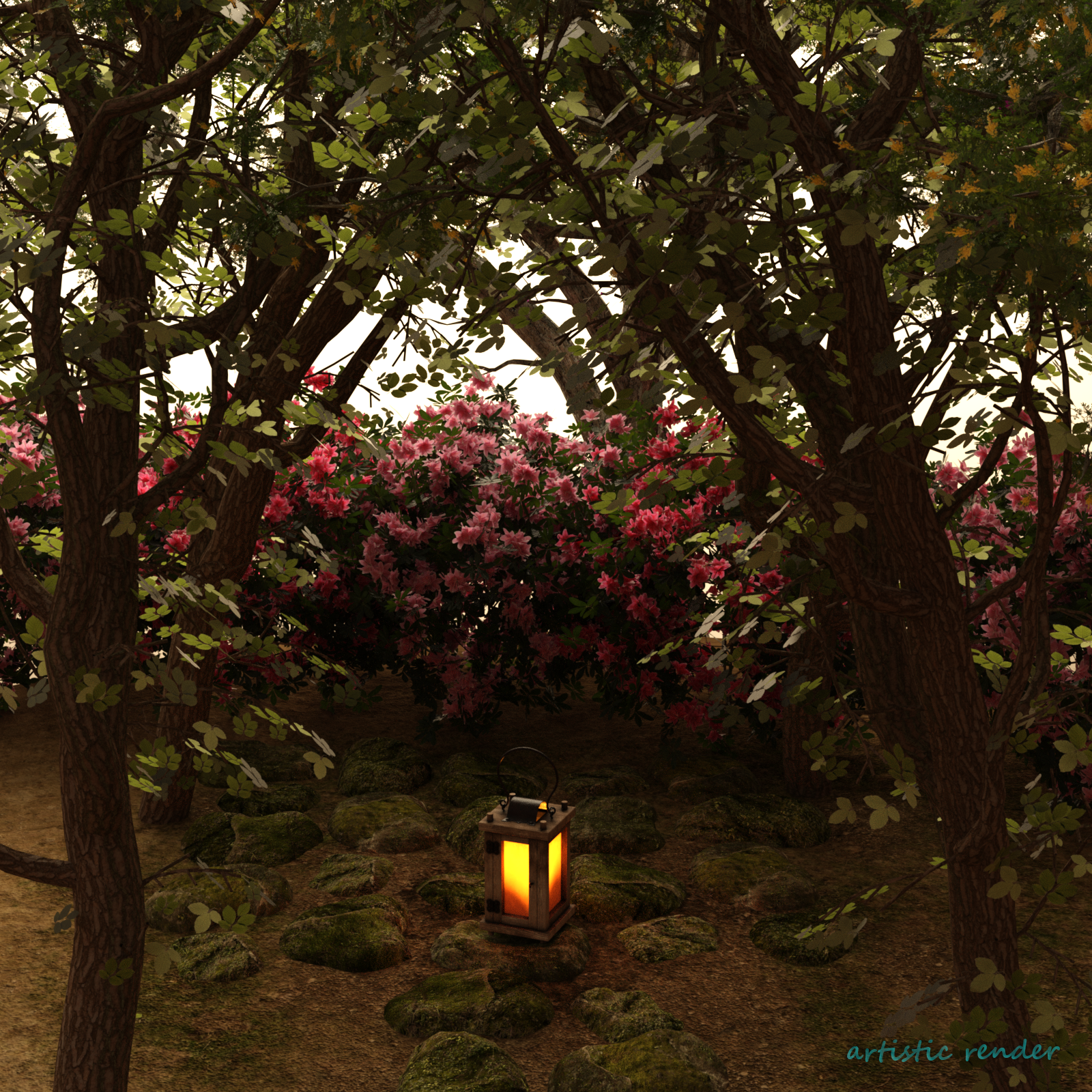 Mossy Stone Path Kit by N/A