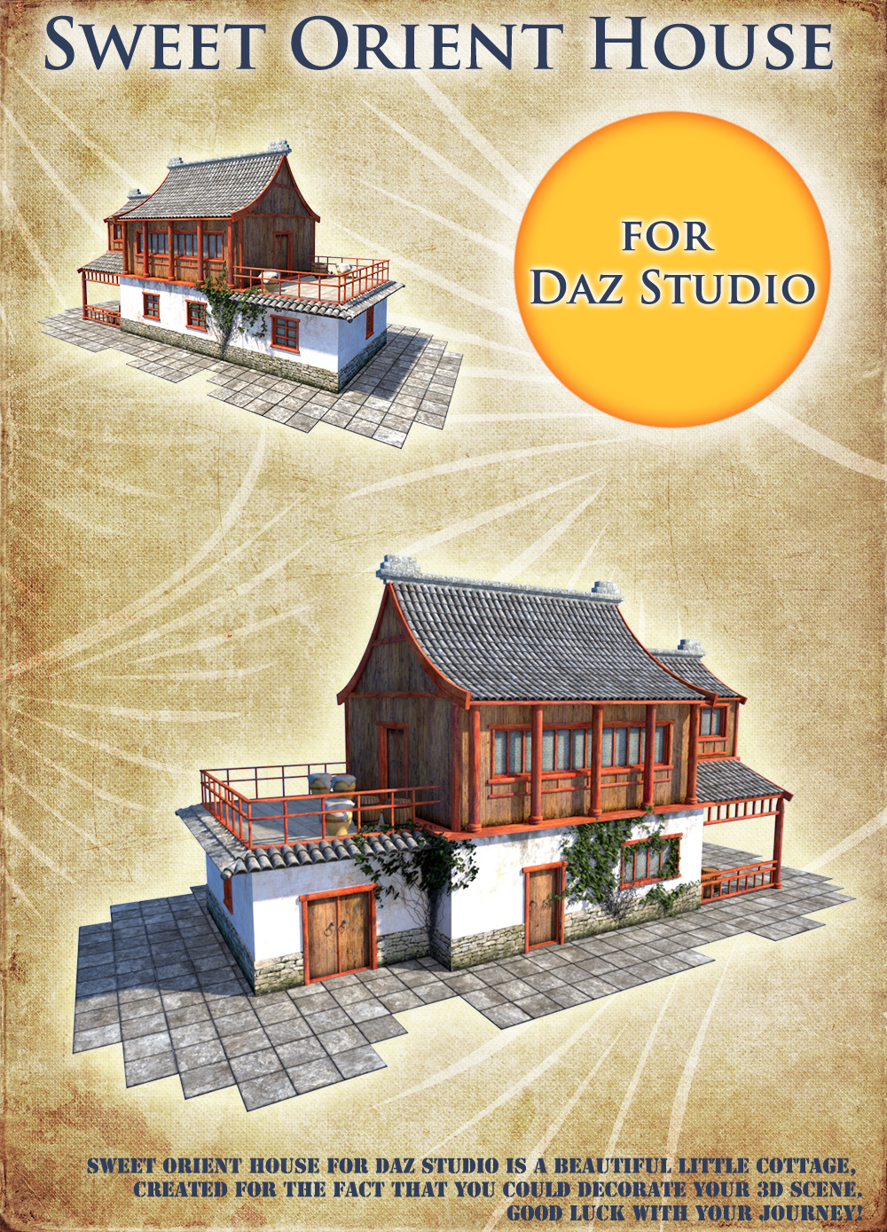 Sweet Orient House for Daz Studio by N/A