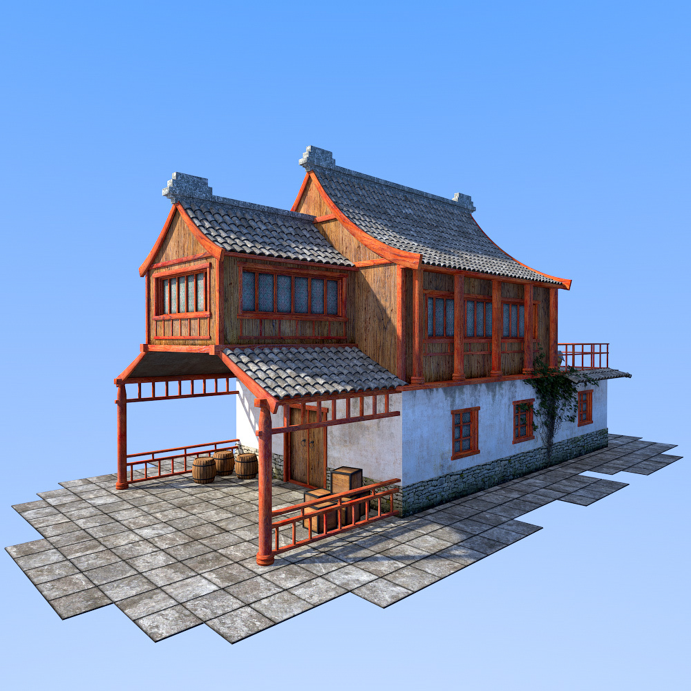Sweet Orient House for Daz Studio by N/A