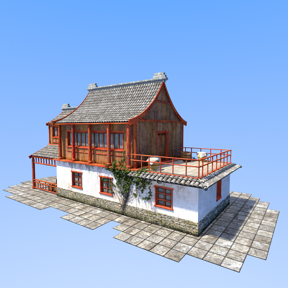 Sweet Orient House for Daz Studio by N/A