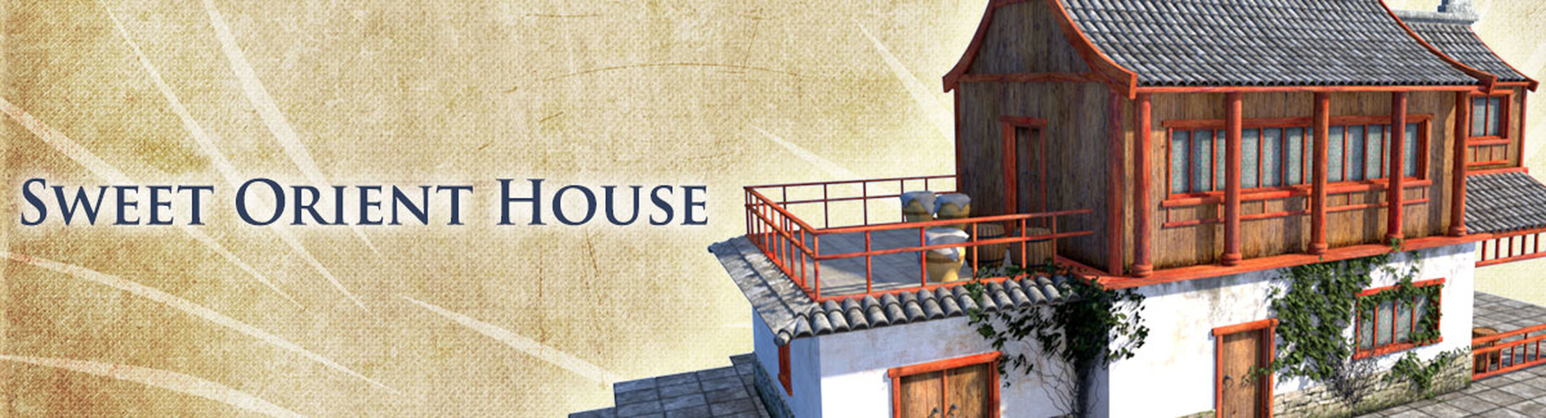 Sweet Orient House for Daz Studio by N/A