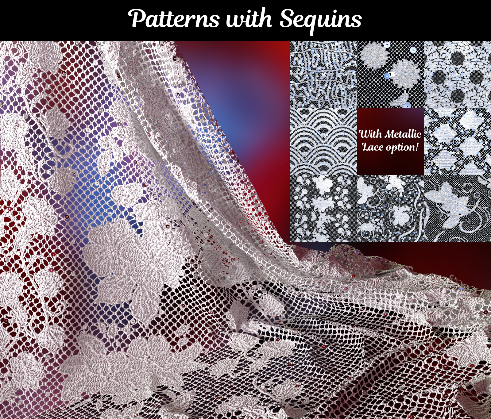Whimsical Lace Shaders for Iray by N/A