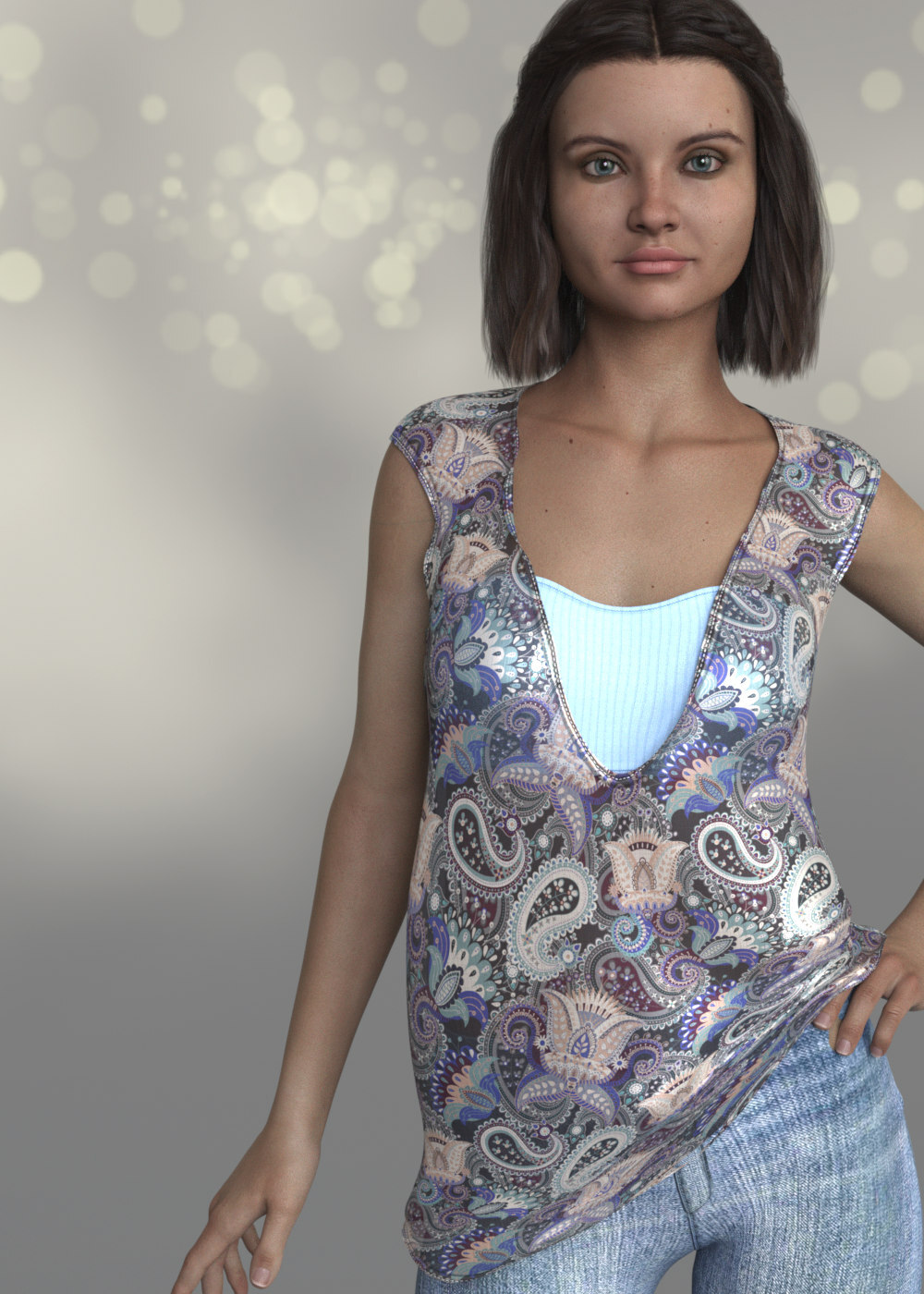 Chilla Top Set for Genesis 8 Female by N/A