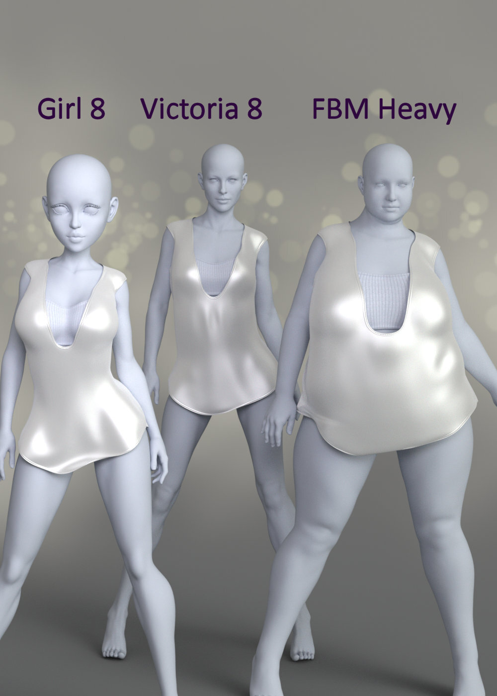 Chilla Top Set for Genesis 8 Female by N/A