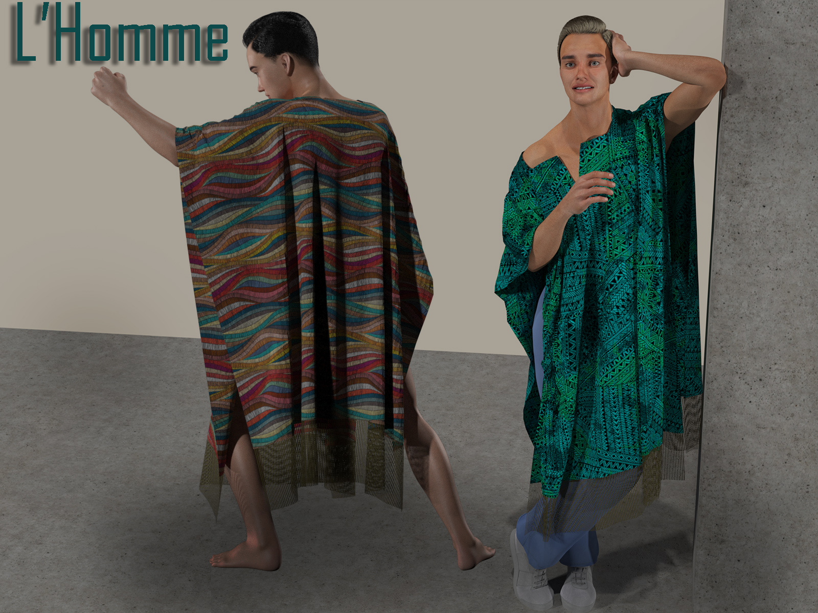 Magic Sarapes for Poser's Power Couples by N/A