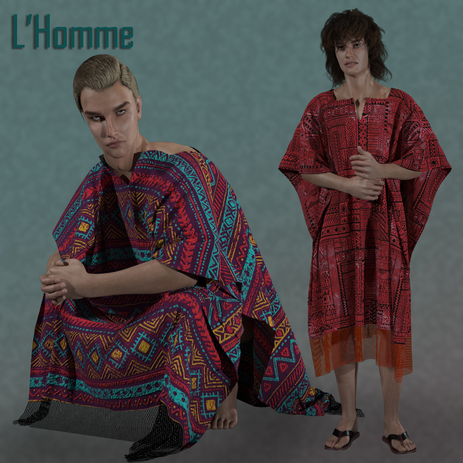Magic Sarapes for Poser's Power Couples by N/A