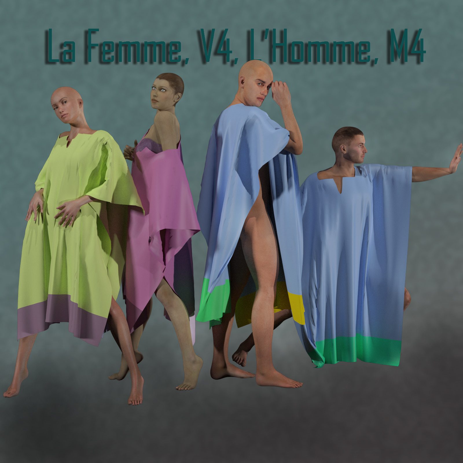 Magic Sarapes for Poser's Power Couples by N/A