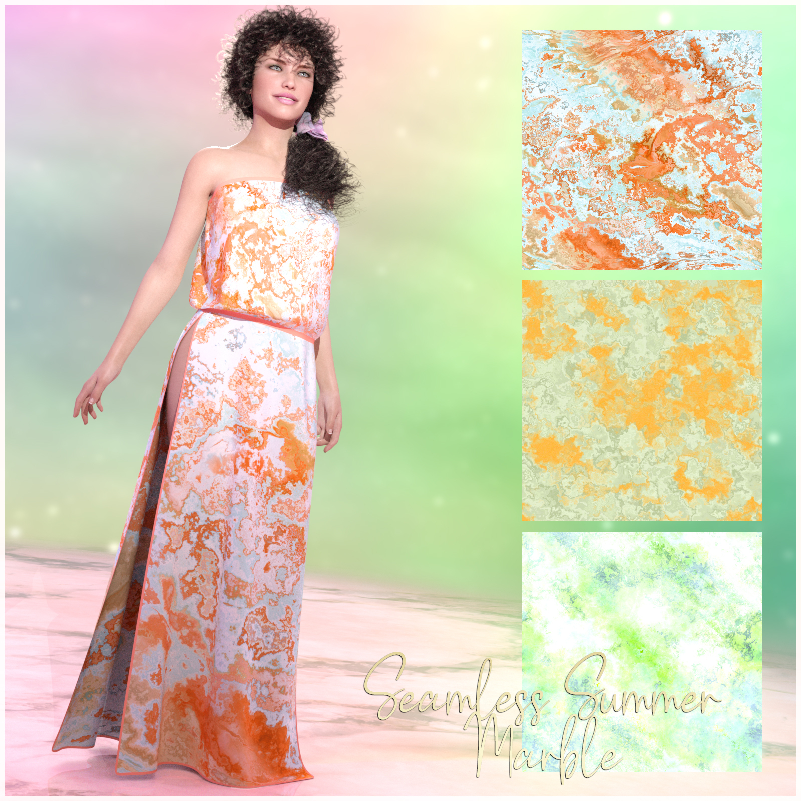 Seamless Summer Marble by N/A