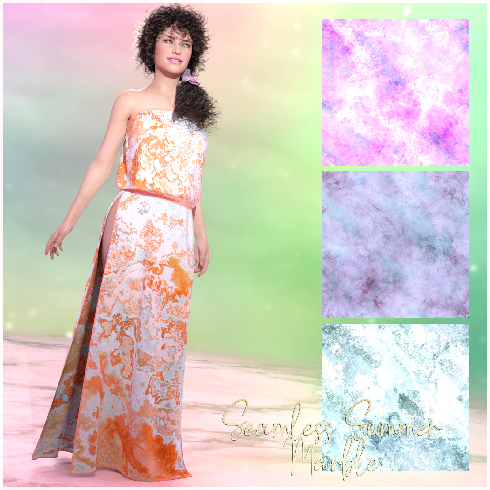 Seamless Summer Marble by N/A