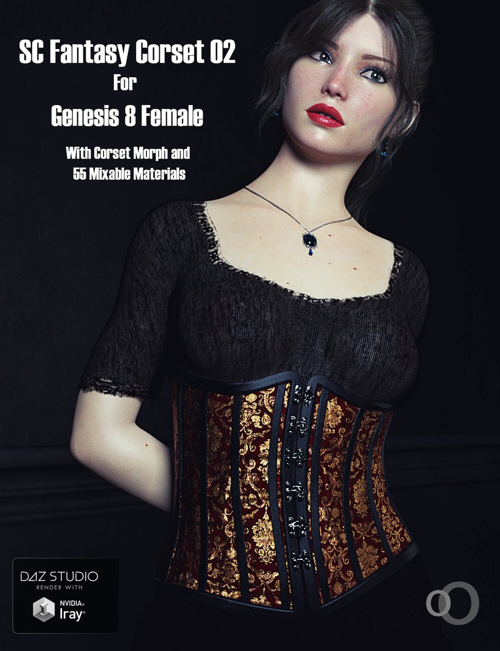 SC Solo Fantasy Corset 02 for Genesis 8 female by N/A