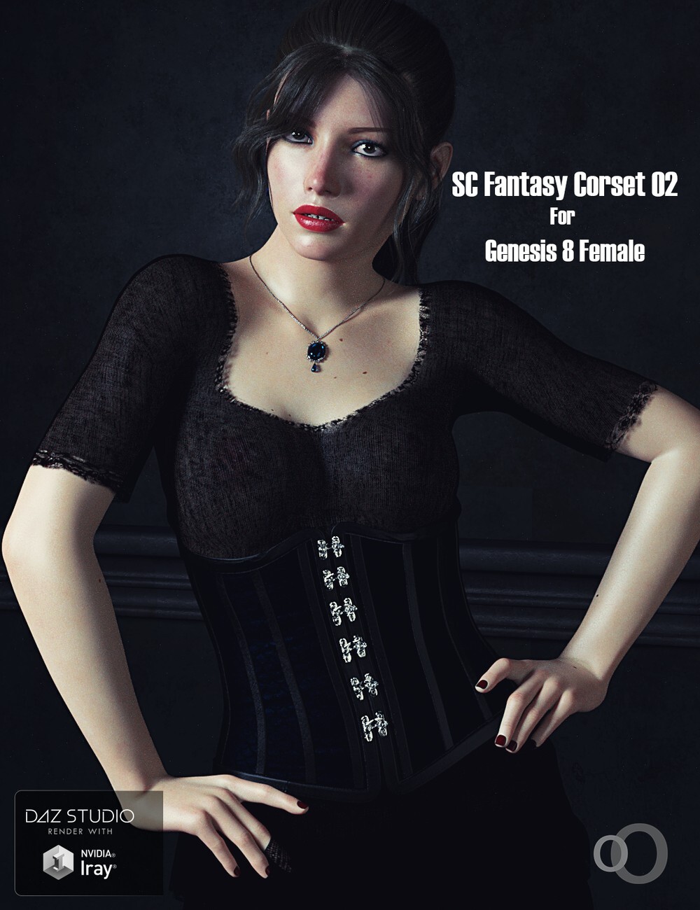 SC Solo Fantasy Corset 02 for Genesis 8 female by N/A