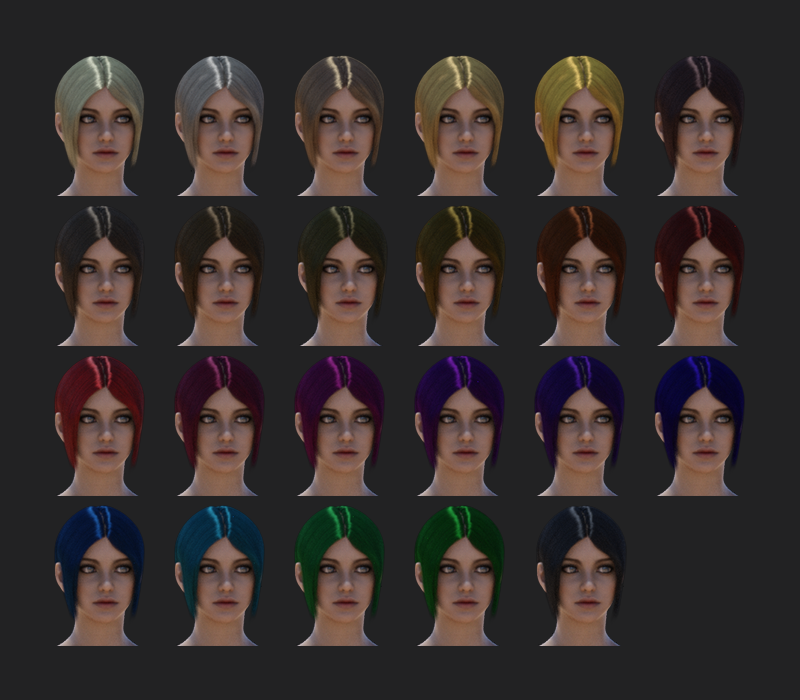 NE Hair for Genesis 8 and 8.1 Female by N/A