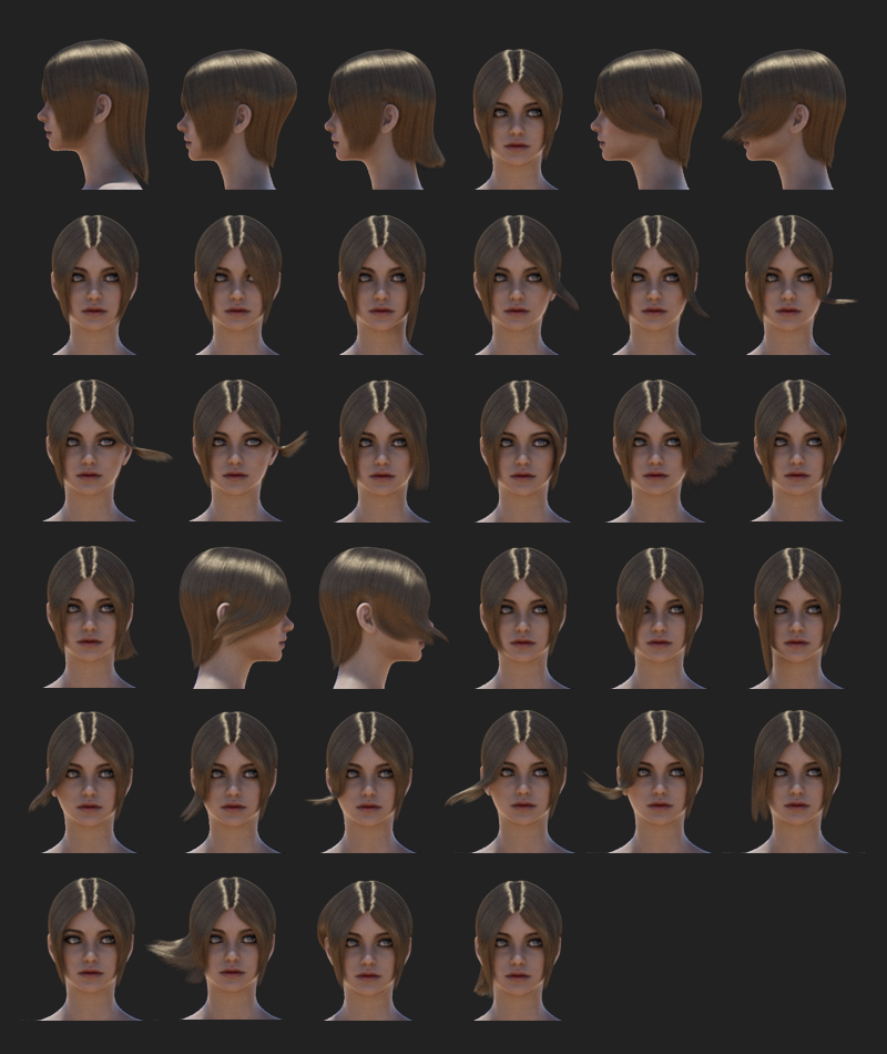 NE Hair for Genesis 8 and 8.1 Female by N/A