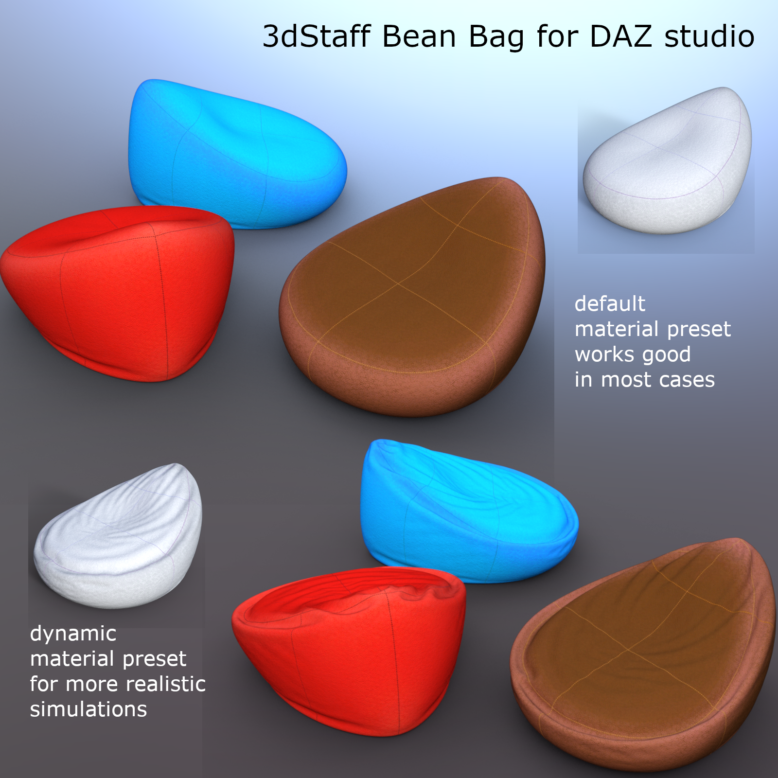 3dStaff Bean Bag by N/A