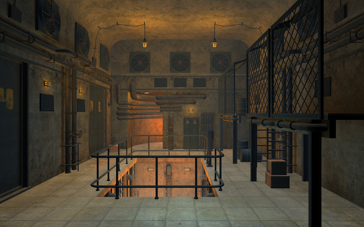 Sci-Fi Modular Hangar for Daz Studio by N/A