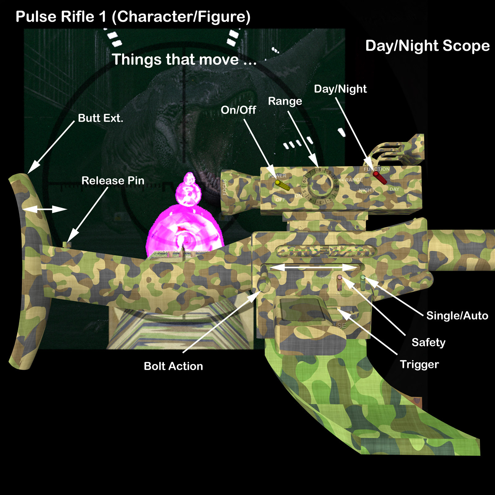 AtoZ Pulse Rifle 1 Poser Weapons III v1 by N/A