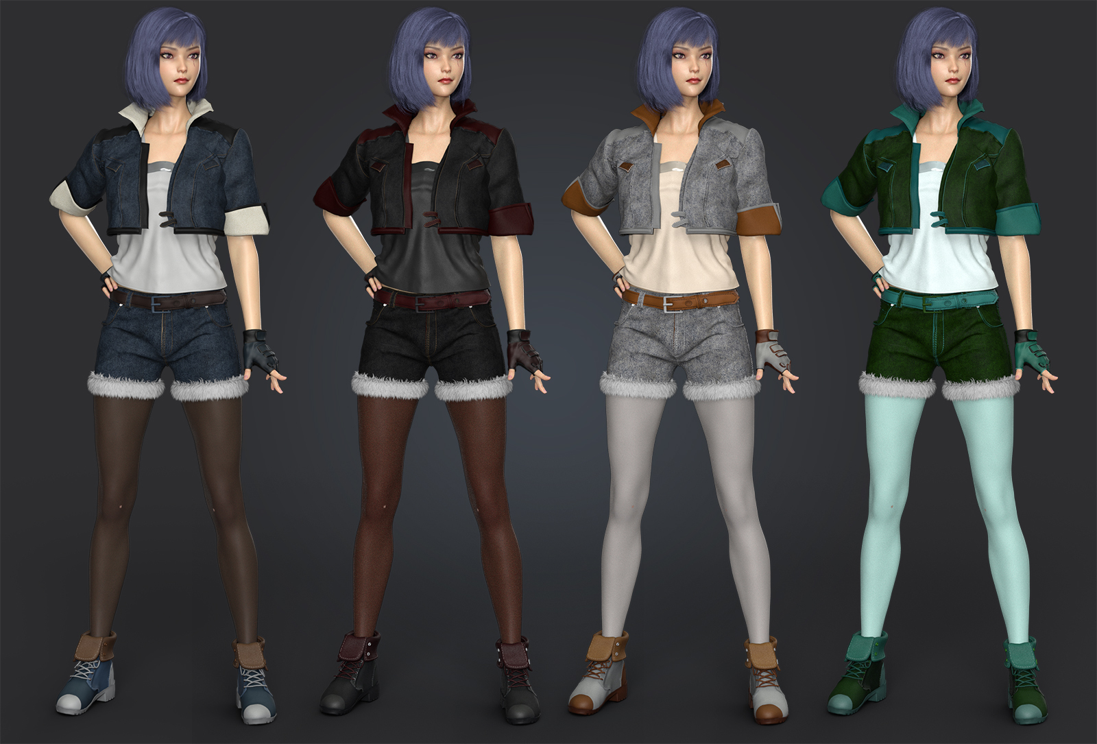 Skulls cracker outfit for G8F by N/A