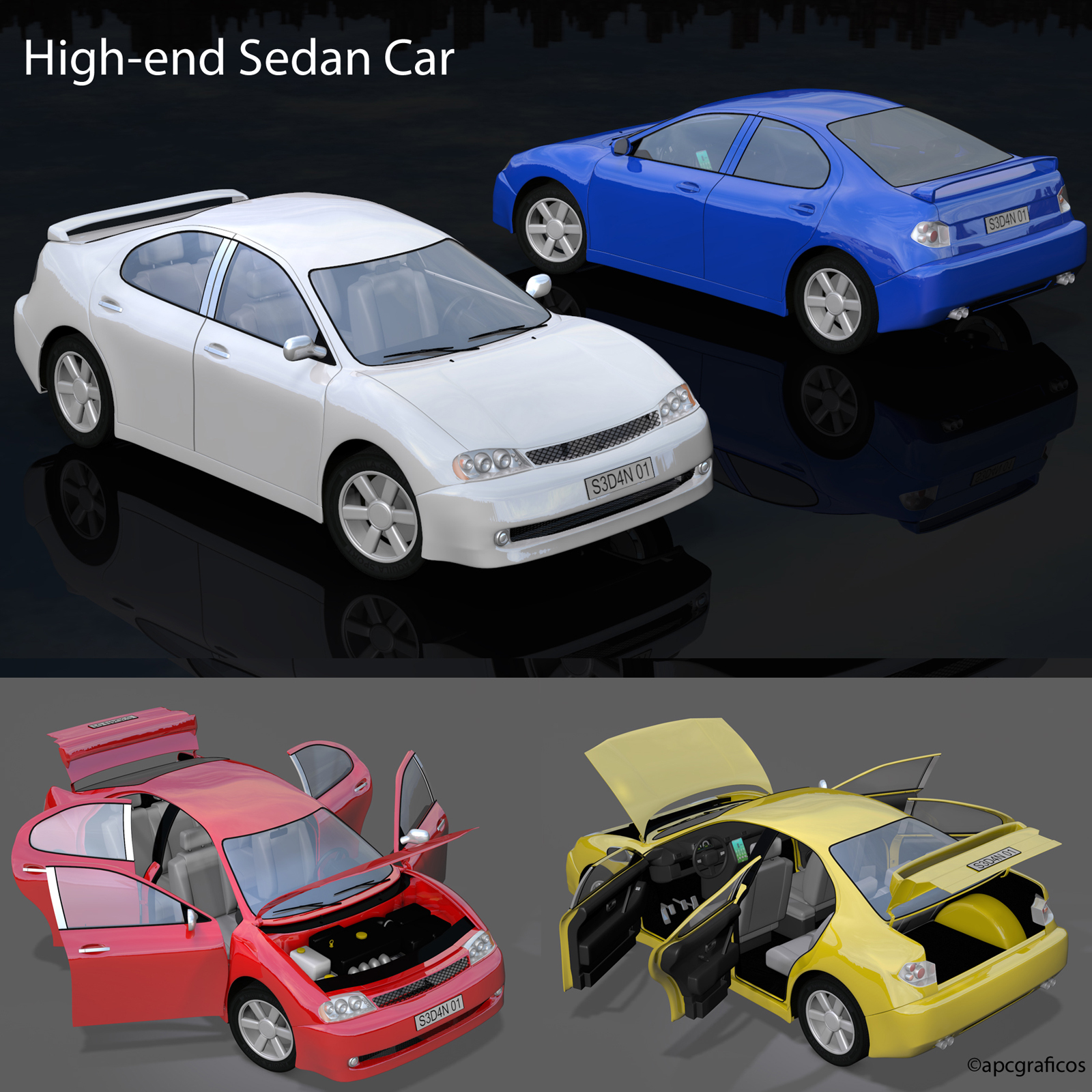 High-end Sedan Car by N/A