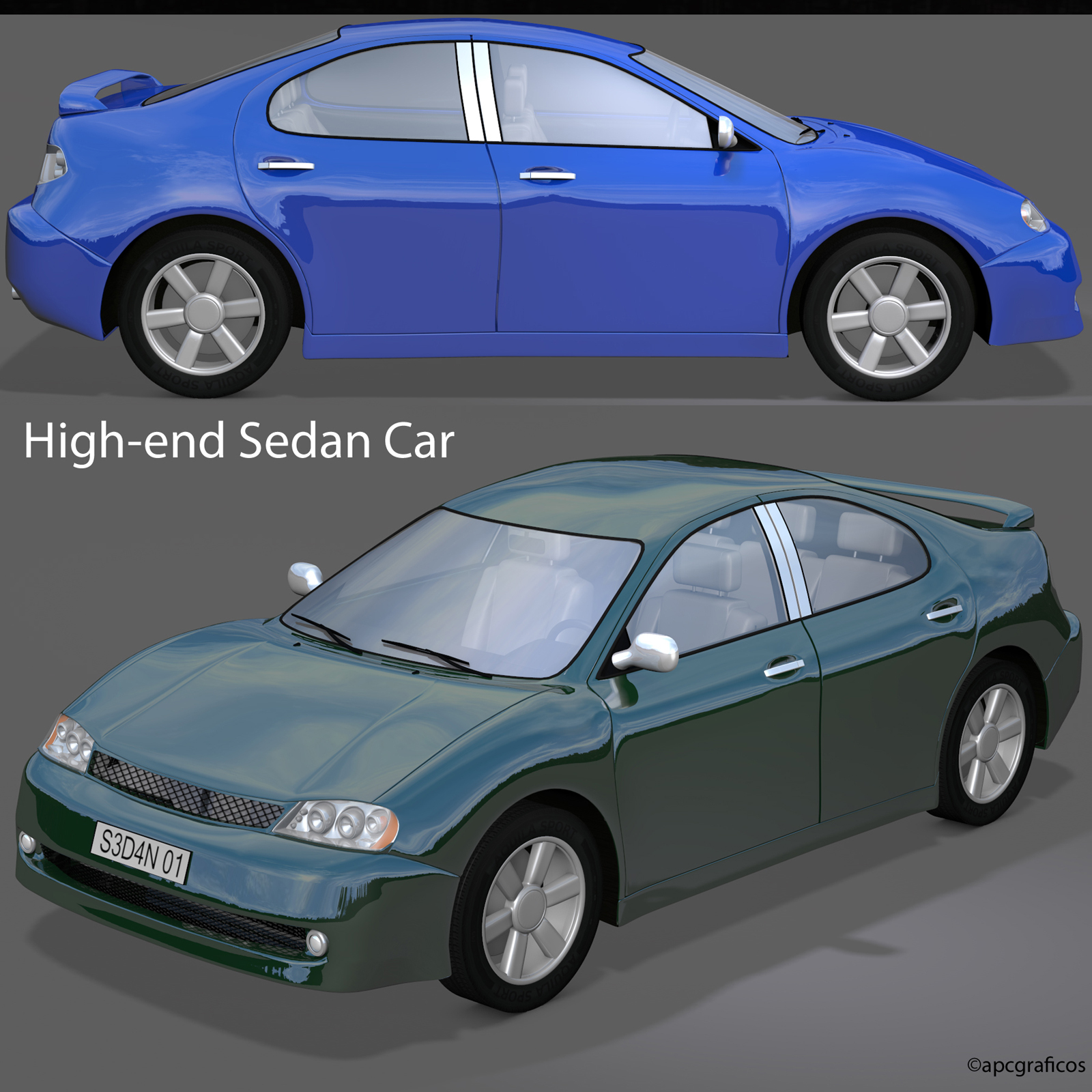 High-end Sedan Car by N/A