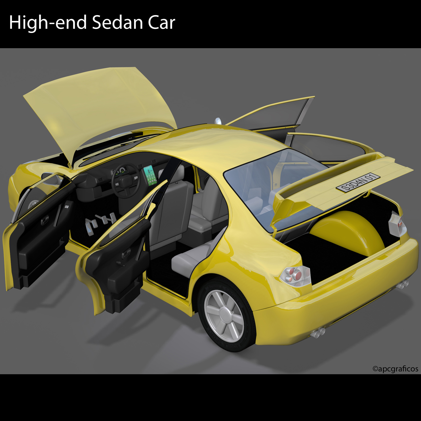 High-end Sedan Car by N/A