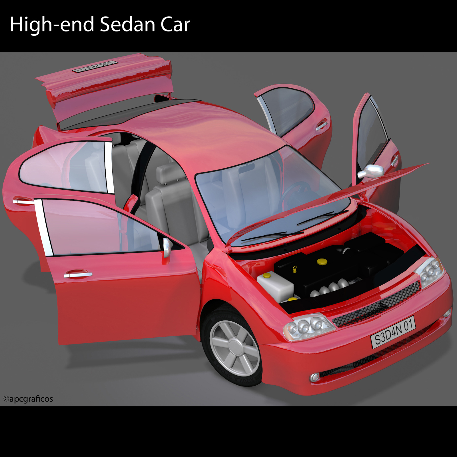 High-end Sedan Car by N/A