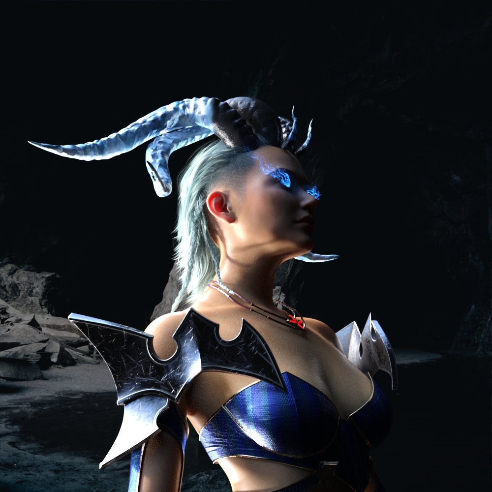 LA Sculpted Horns for Genesis 8 or 8.1 by N/A