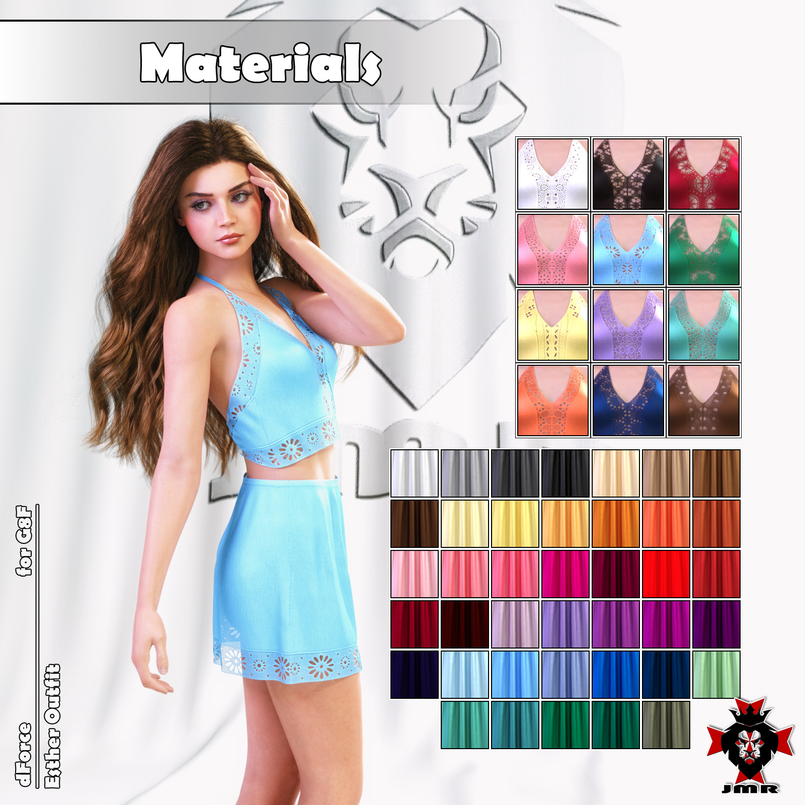 JMR dForce Esther Outfit for G8F by N/A
