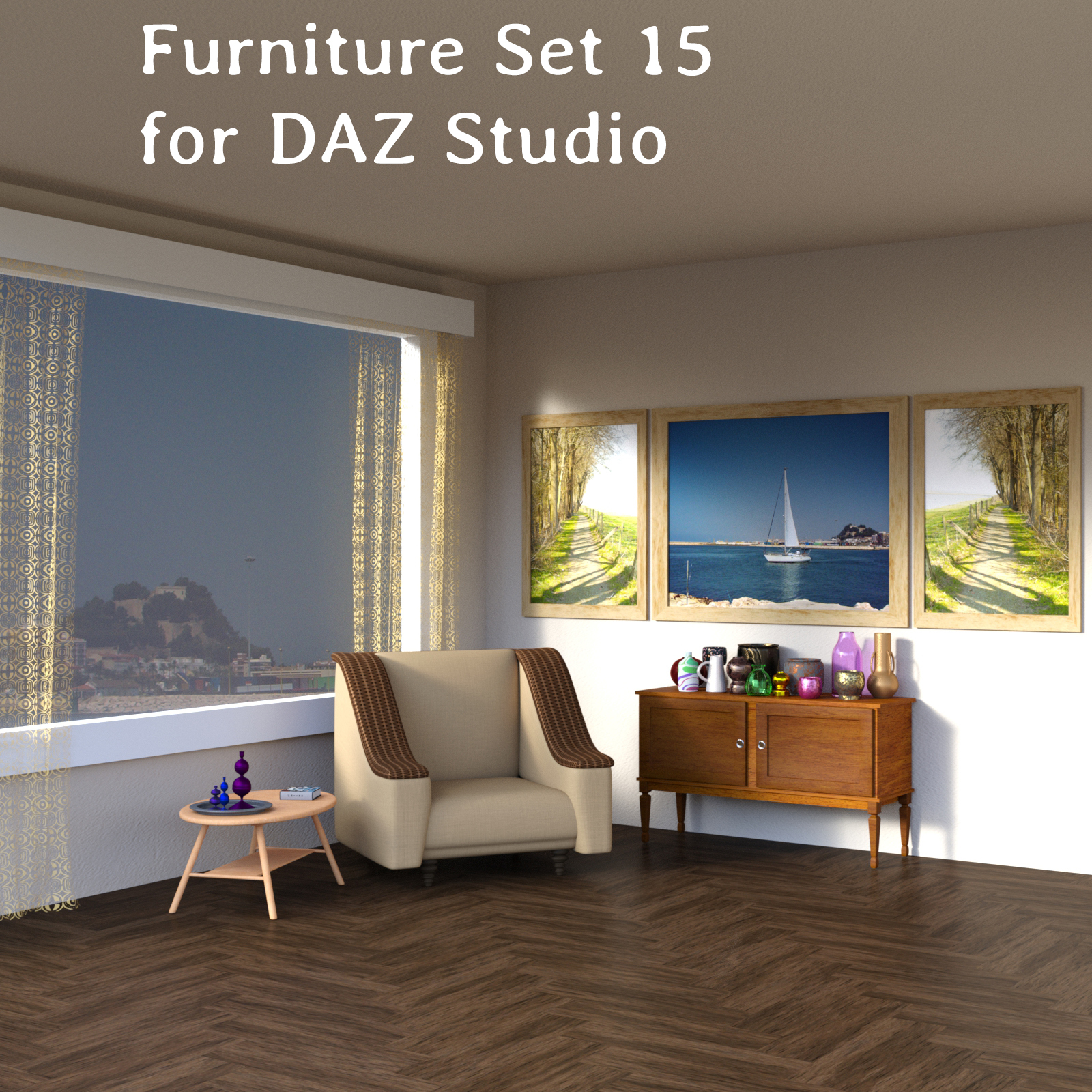 Furniture Set 15 for DAZ Studio by N/A