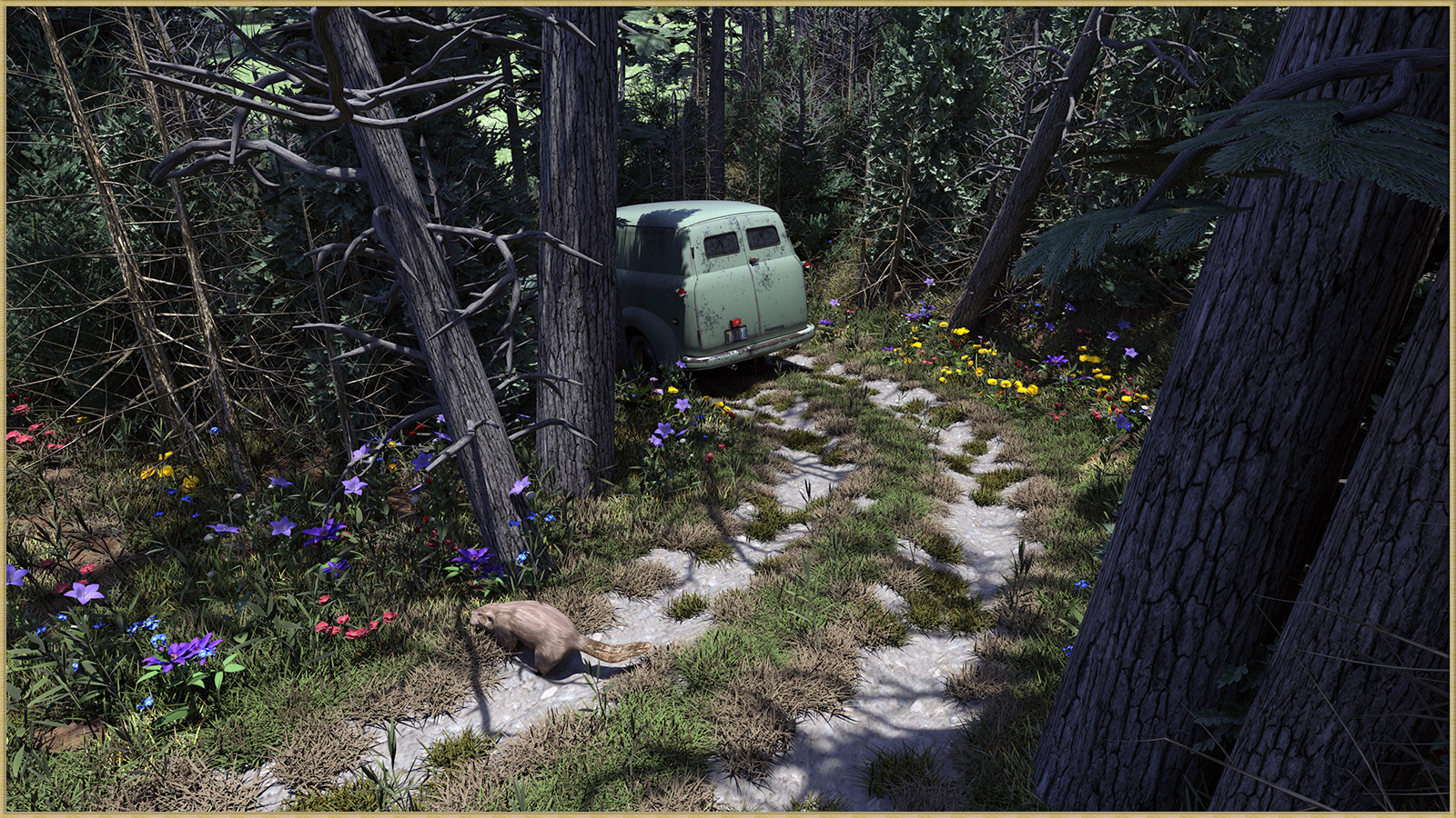 Two Track in the Woods for DS by N/A