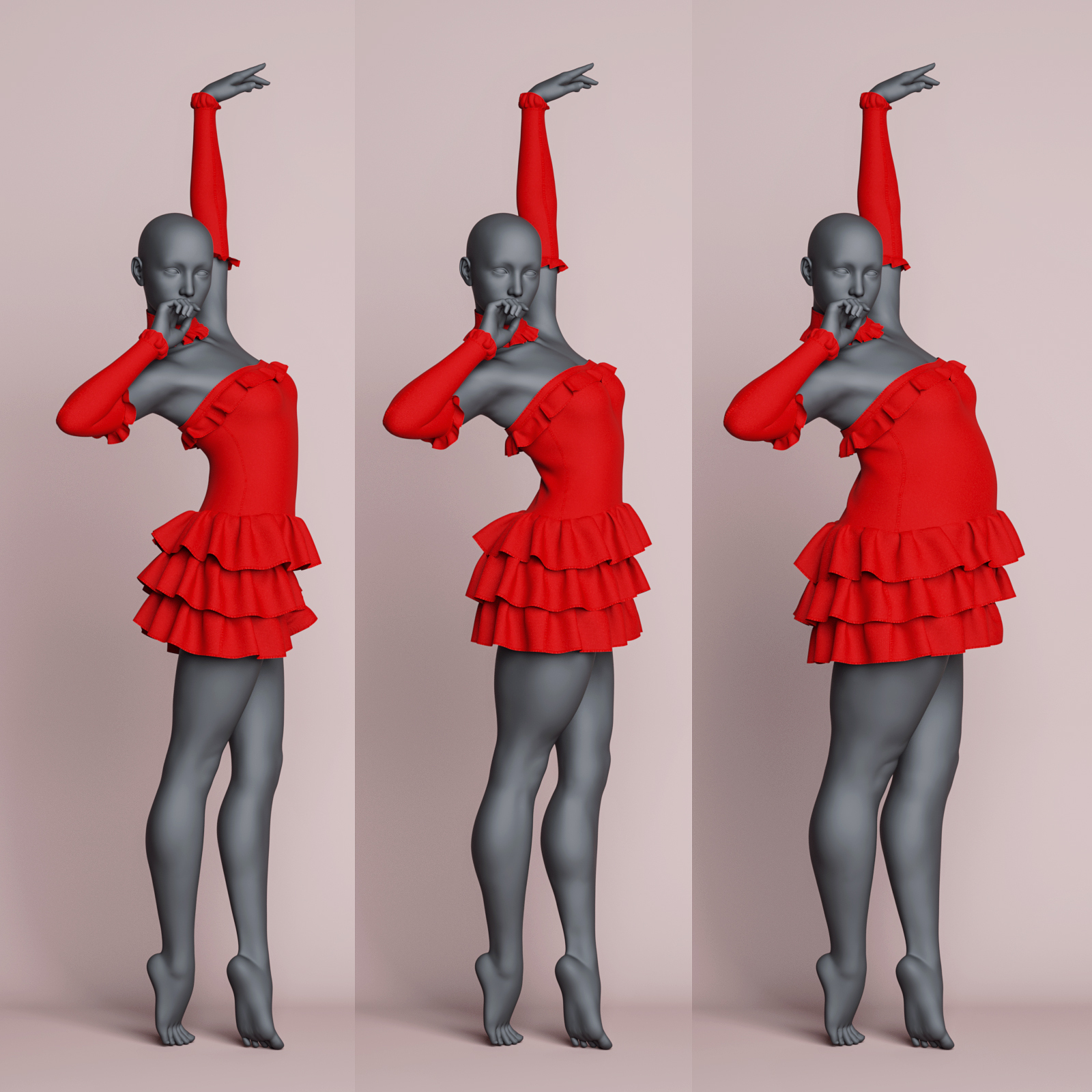 dForce Dancer Outfit G8 and 8.1 Female(s) by N/A