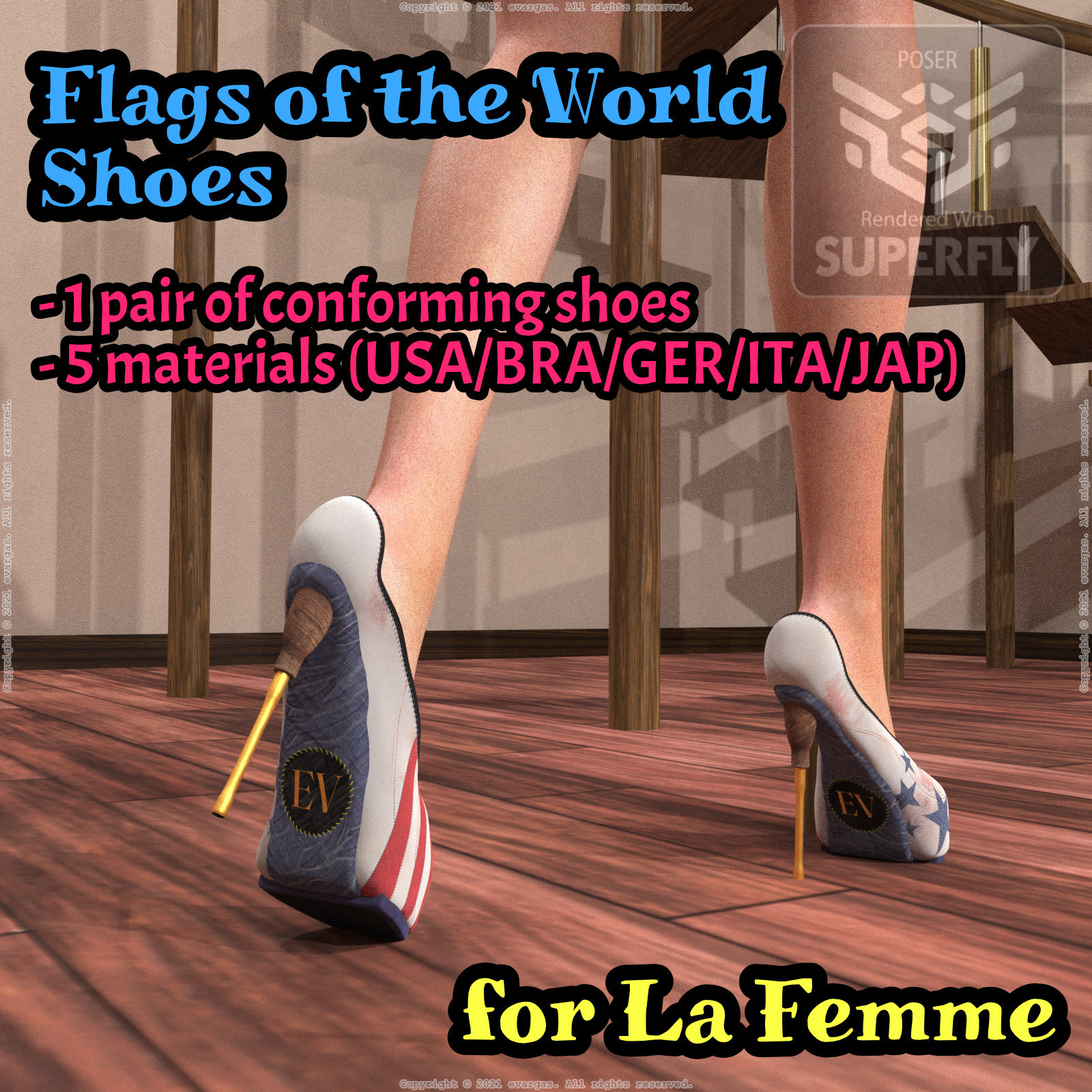 Flags of the world shoes by N/A